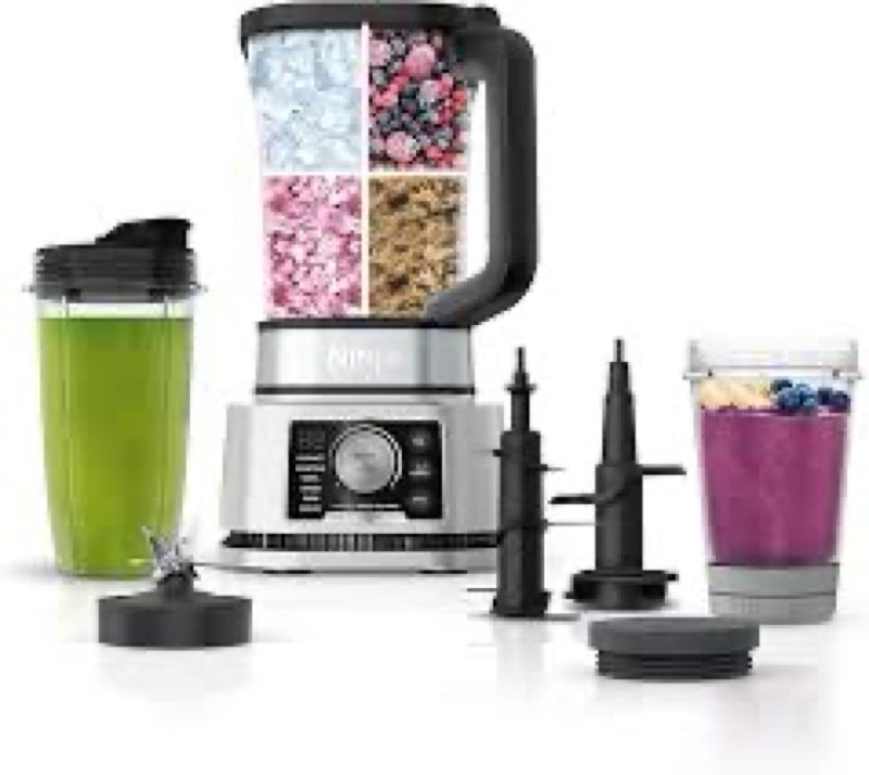 Ninja Blender For Kitchen | Food Processor Combo System | Smoothie Maker & Nutrient Extractor | 6 Fu