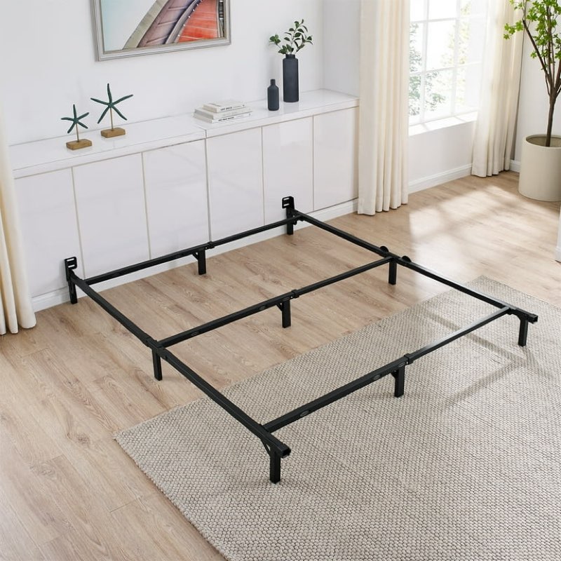 Mainstays 7" Heavy Duty Adjustable Metal Bed Frame, Adjusts Twin - Queen