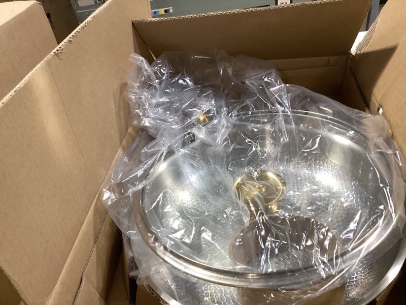 Condition photo showing New/Like New for titanium pans for cooking | 12 inch pure tagine titanium skillet with lid | hammered chef-grade design | pfas/pfoa/ptfe-free | induction & oven-safe, dishwasher safe ø12in+lid