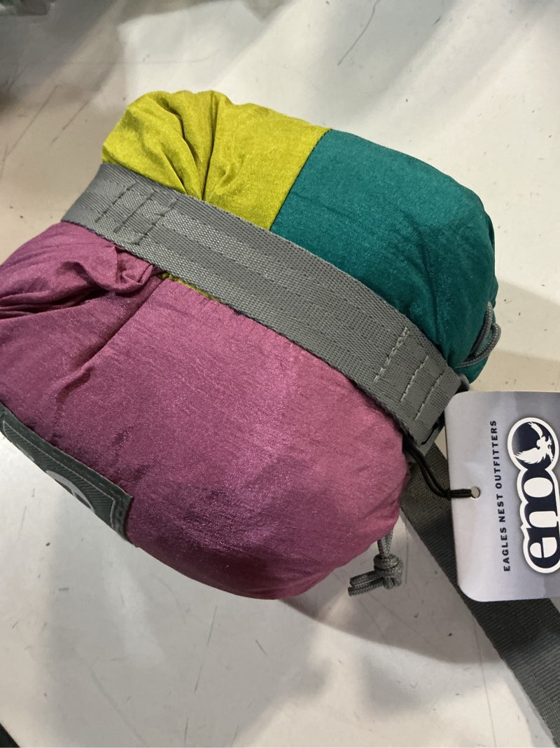 Condition photo showing Good Condition for eno, eagles nest outfitters doublenest lightweight camping hammock, 1 to 2 person, special edition colors, atc