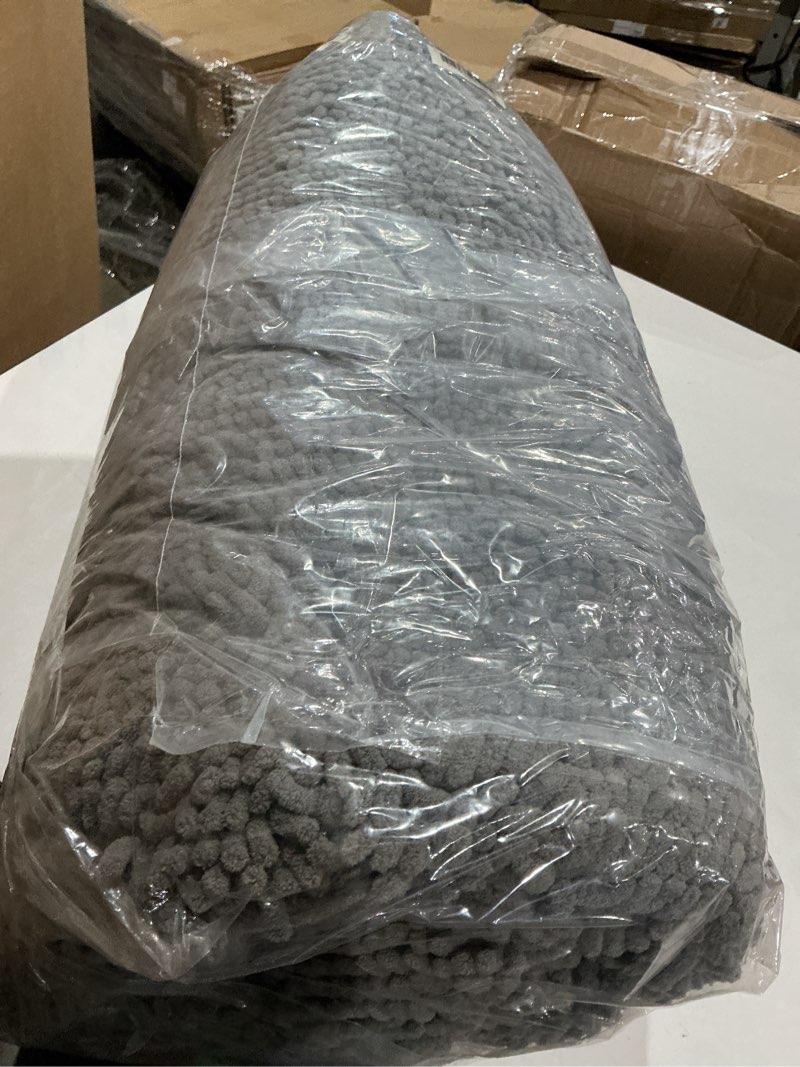 Condition photo showing Good Condition for muddy mat® | super absorbent door mat indoor, microfiber quick dry chenille entryway rug, non-slip front door mat, indoor mats for entryway, machine washable pet rug, grey xxxl 72"x48" grey 48" x 72"