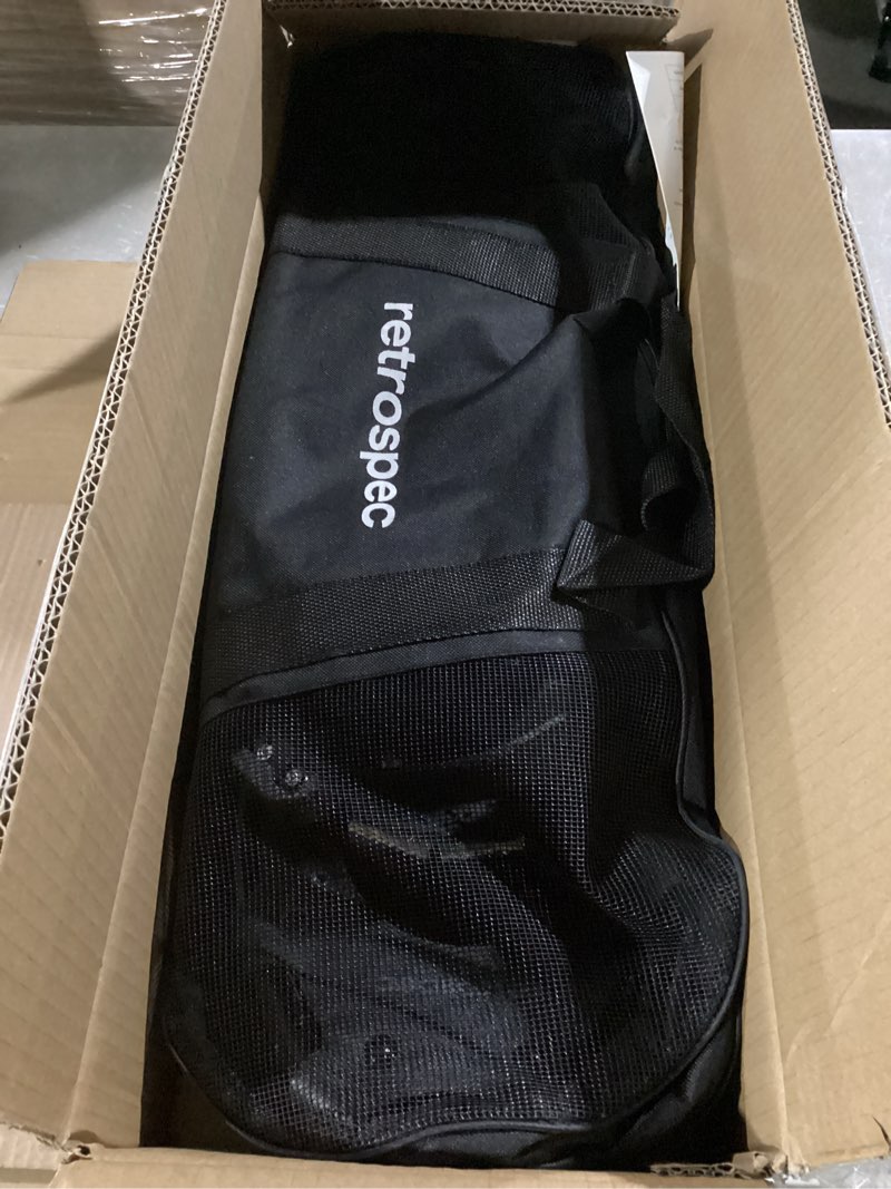 Condition photo showing Good Condition for Retrospec Drifter Snowshoes for Women & Men - Lightweight Aluminum Frame Snow Shoes with Double Ratchet Binding System, Heel Lifts & Carry Bag for All Terrain Hiking & Winter Sports Black Ice 25" Snowshoes