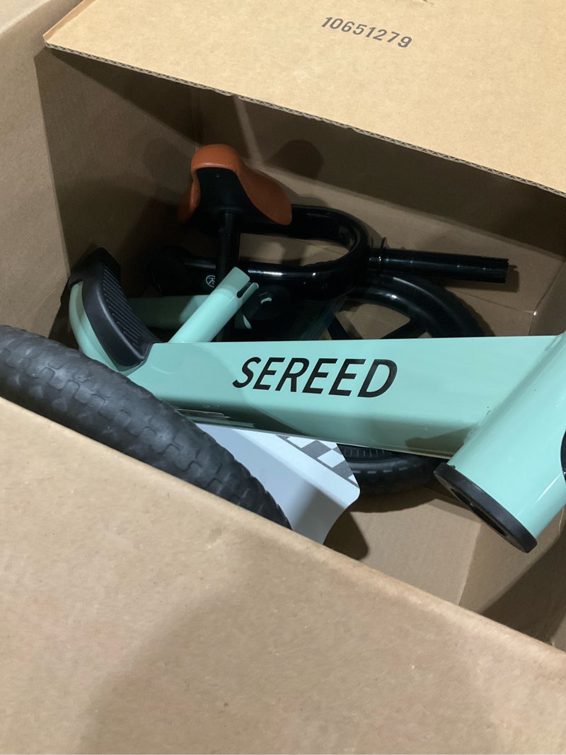Condition photo showing Good Condition for sereed toddler balance bike 2 year old, no pedal kids toy bike for 2-5 years old, tool-free adjustment, gift for 2-3 girls, customize plate with 3pcs stickers