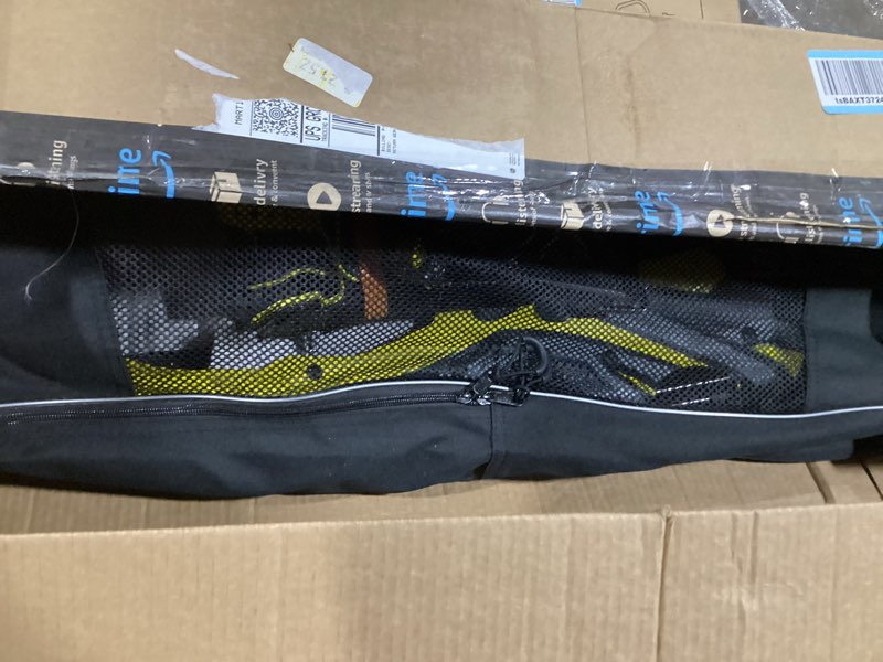 Condition photo showing New/Like New for G2 21/25/30/36 Inches Light Weight Snowshoes with Toe Box, EVA Padded Ratchet Binding, Heel Lift, Flexible Pivot Bar, Durable Back Strap, Trekking Poles, Carrying Bag, Snow Baskets(6 colors available) Yellow 36"(Up to 300lbs)