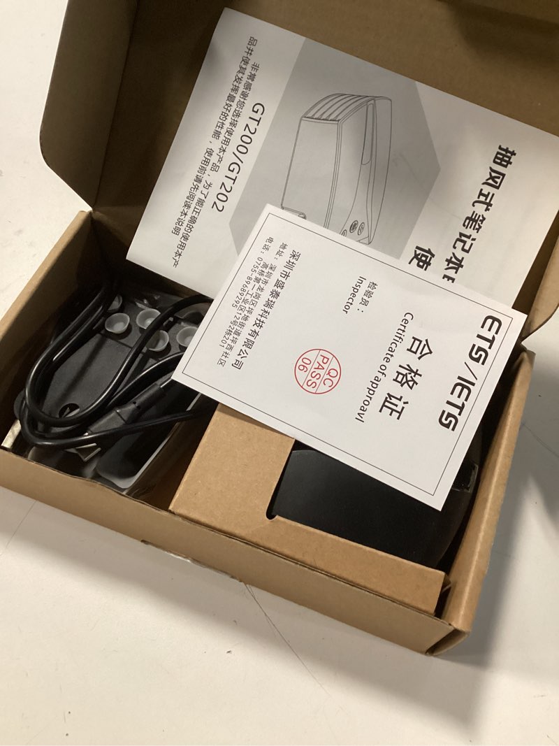 Condition photo showing Good Condition for gt202ub vacuum laptop fan cooler with temperature display, intelligent temperature measurement cooling, 13 wind speed (2600-5000rpm turbo fan),perfect for rapid cooling of gaming laptop