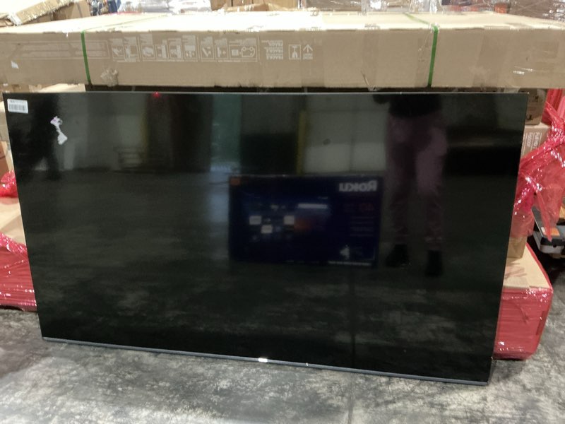 Condition photo showing As Is for untested, item missing all accessories and bower button on tv as is!!!!!!!         tcl 75 inch class t7 series | 4k qled hdr | 75t7, 2025 model | 120hz-144hz high brightness smart google tv dolby atmos audio | voice remote alexa gaming streaming television