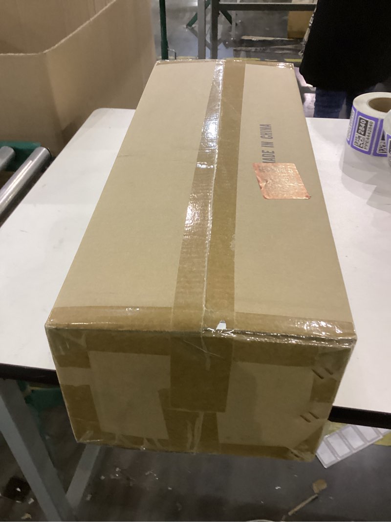 Condition photo showing New/Like New for VINLUZ Bathroom Vanity Lights, 4-Light Classic Wall Sconce Lighting Fixtures Matte Black Finish with Milky White Frosted Glass Shades for Bedroom Cabinet Stairs 4 Light