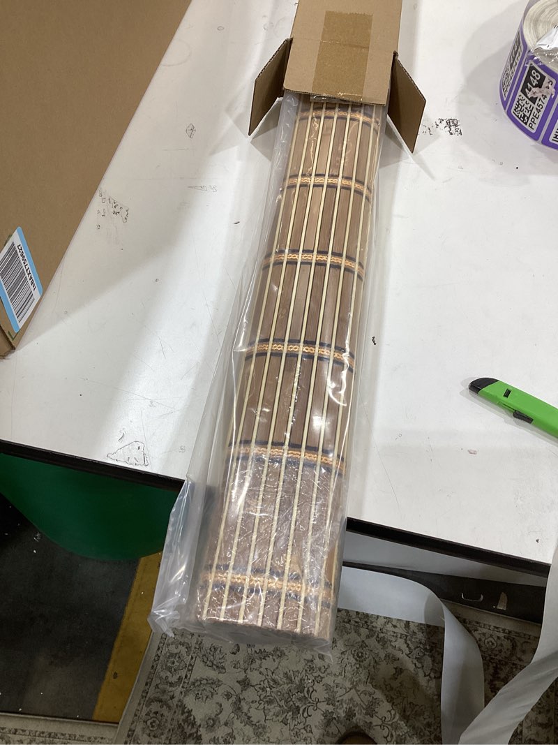 Condition photo showing Good Condition for LazBlinds Cordless Bamboo Blinds, Roll Up Shades for Windows, Light Filtering Hanging Window Blinds, Bamboo Shades for Patio Indoor/Outdoor Porch, 23'' W x 48'' H, Natural Natural 23'' W x 48'' H