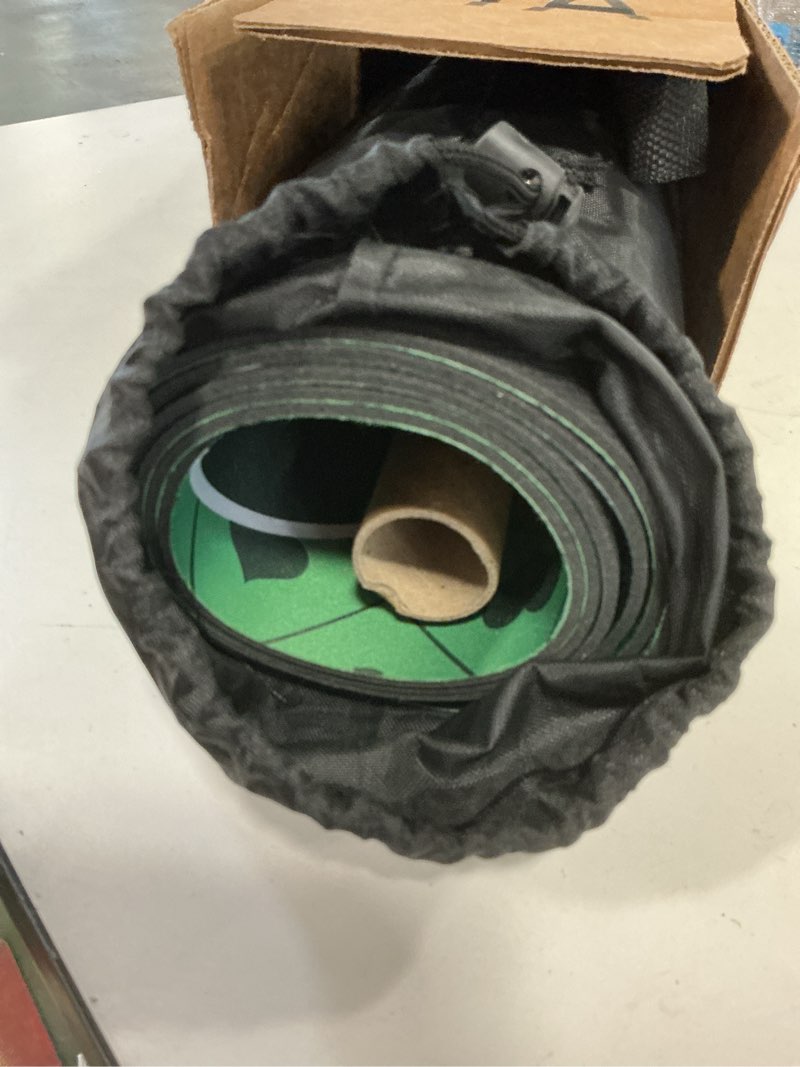 Condition photo showing As Is for YUZPKRSI 70 x 35 Inch Poker Mat, 8 Players Texas Hold'em Poker Rubber Mat Poker Topper for Tables, Folding Portable Poker Table Top Layout w/Carrying Bag for Poker Games, Blackjack, Casino 70 X 35 Inch-green