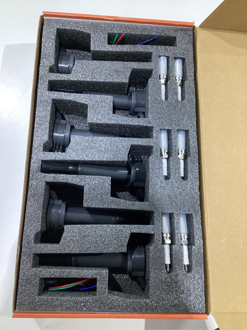 Condition photo showing Good Condition for UF487 Ignition Coil & Iridium Spark Plugs, Set of 6, Fit For Toyota Lexus 2005-2018 Camry Highlander Avalon Rav4 Sienna Venza | Fit For Lexus RX350 ES350 RX450h 3.5L V6, w/Coil Harness