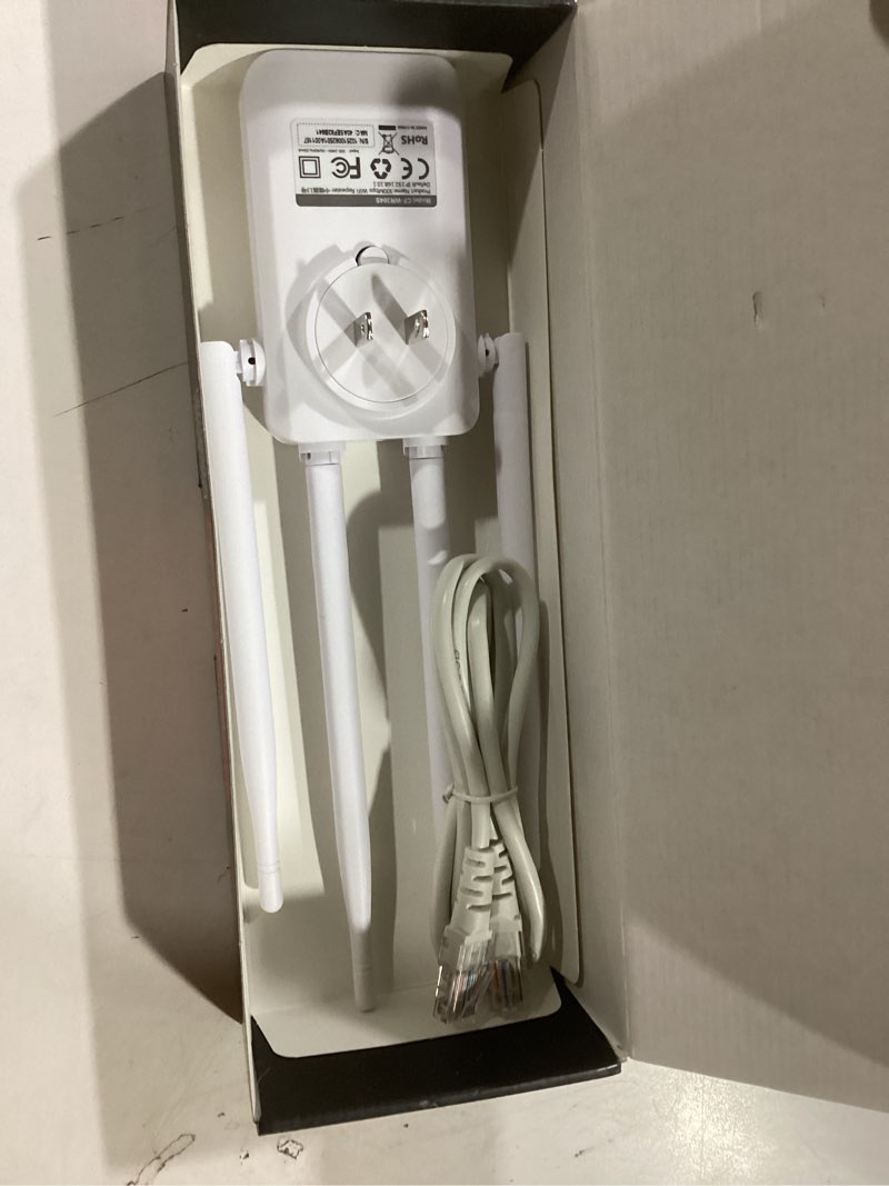 Condition photo showing New/Like New for WiFi Extender Internet Booster, Repeater Wireless Routers Amplifier, Mesh Wi-Fi 80% Faster | Broader Than Ever, Support More Network Devices at Home, 1Tap Setup