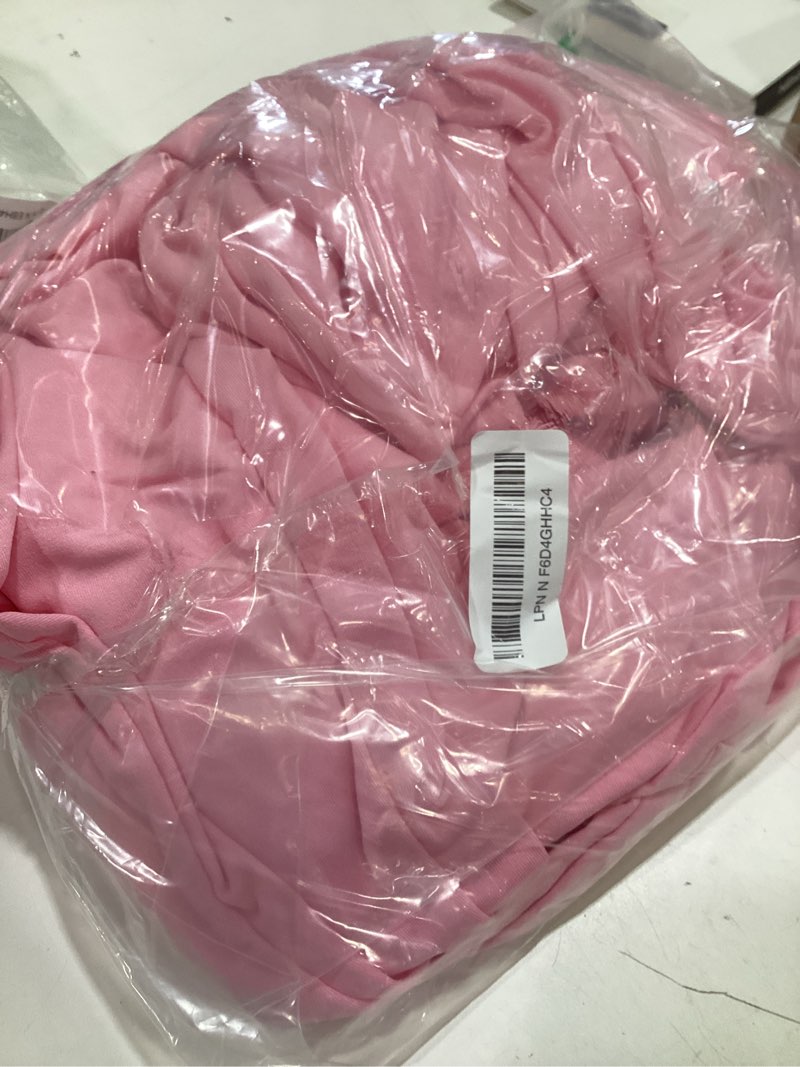 Condition photo showing As Is for hainarvers set of 2 wedding arch cover 6ft,7.2ft spandex fitted stretchy arch stand covers,2 sided round top chiara backdrop cover for birthday party banquet baby shower arch decoration(pink) pink 6ft+7.2ft