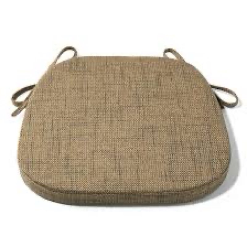 ( 1 pack) Tromlycs U Shaped Kitchen Chair Seat Cushion Pad for Dining Room Chairs with Ties 15x16 inches Burla