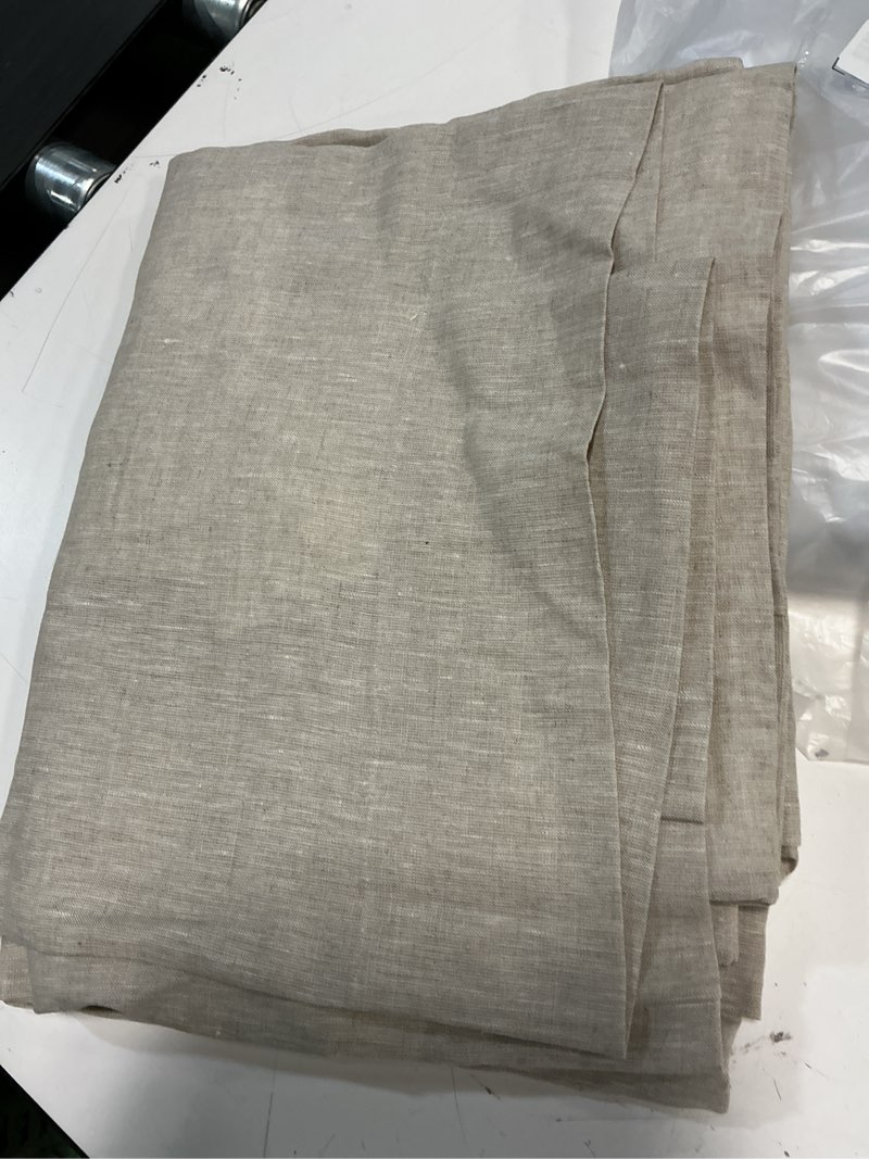 Condition photo showing Good Condition for european linen room darkening curtain 48 in  x 84 in (1 pcs 