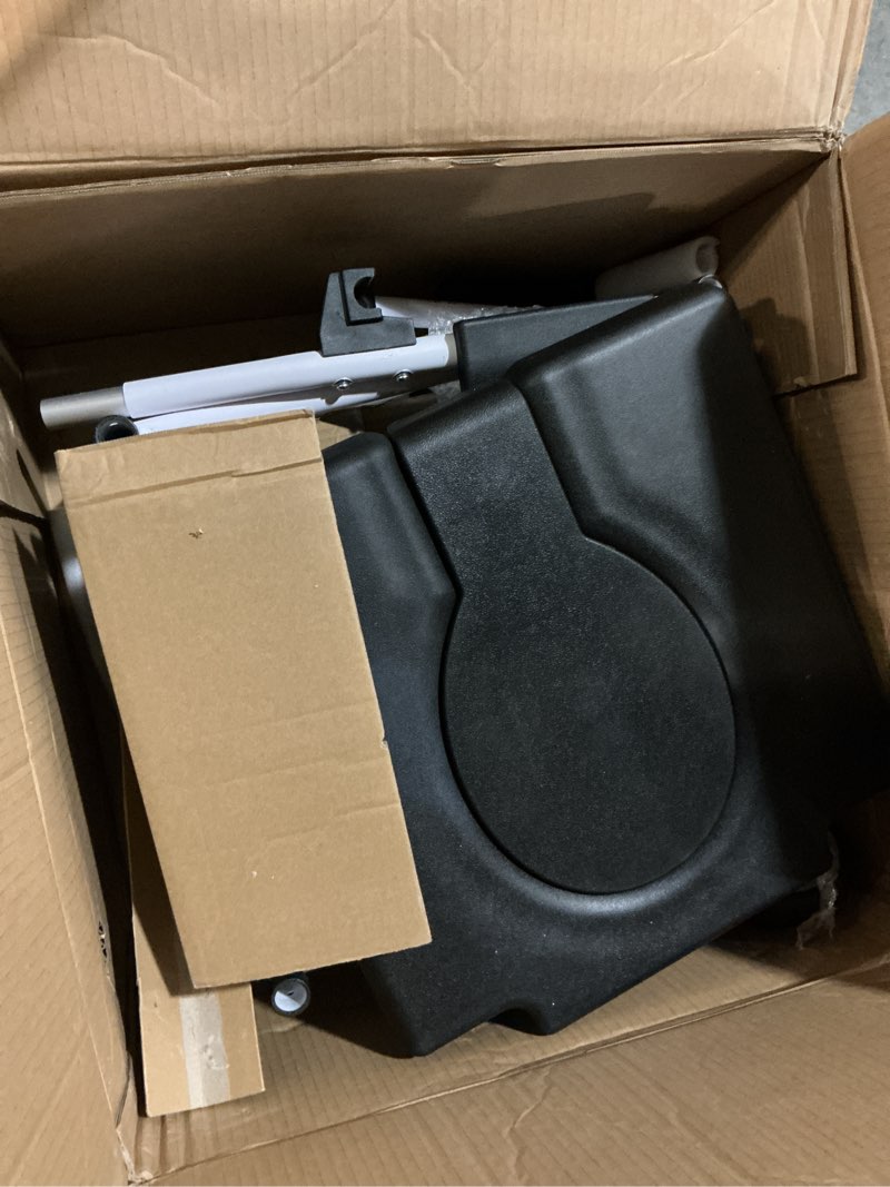 Condition photo showing Good Condition for vevor shower commode wheelchair with 4 lockable wheels, footrests, flip-up arms, 3-level adjustable height, 5l removable bucket, 350 lbs capacity, commode chair for adults seniors