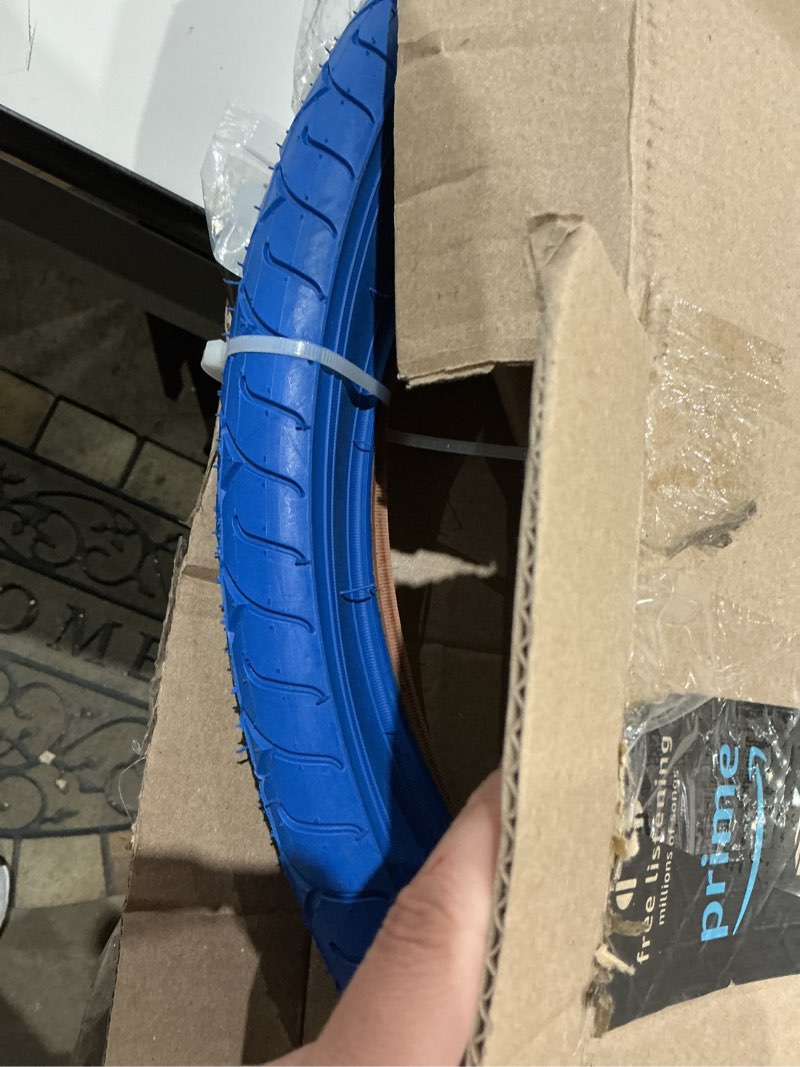 Condition photo showing Good Condition for 26 x 2.125 bike tires + lever - custom color bike tire fits beach cruiser, e-bike & mountain bikes, mtb, non-foldable, puncture resistant blue (1-pack) 26" x 2.125" tire + lever