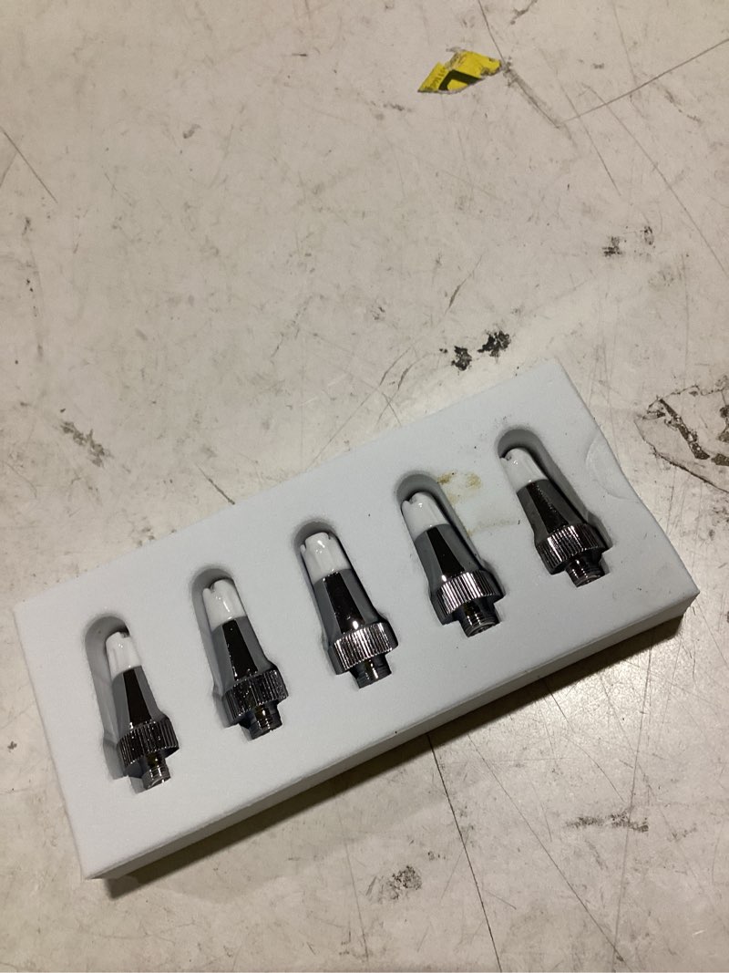 Condition photo showing As Is for generic 5-pack universal 510 thread ceramic heating tips – replacement coils for standard 510-thread soldering & craft heating pens, durable ceramic + metal construction?ii?