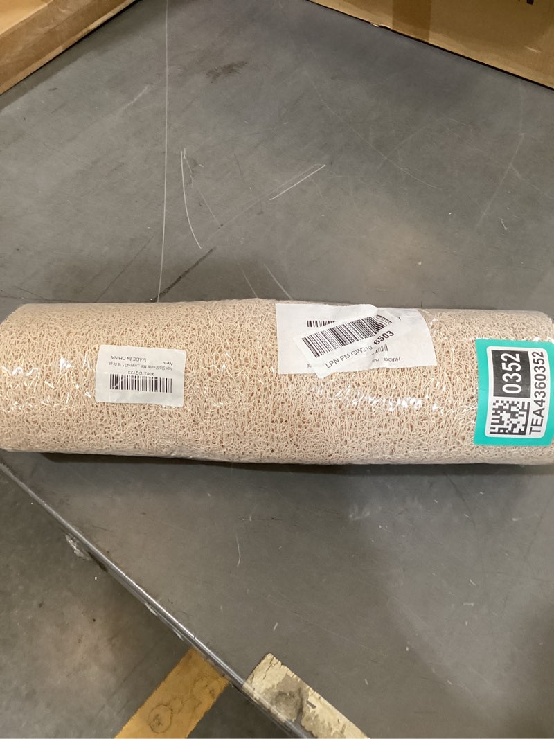 Condition photo showing New/Like New for non-slip shower mat bathtub mat for bath tub,anti slip bath tub mat,floor mat,soft pvc loofah bathroom mats,foot scrubber mat,quick drying easy cleaning mats for wet areas?40 * 16 beige? beige 40" x 16" (rectangular)