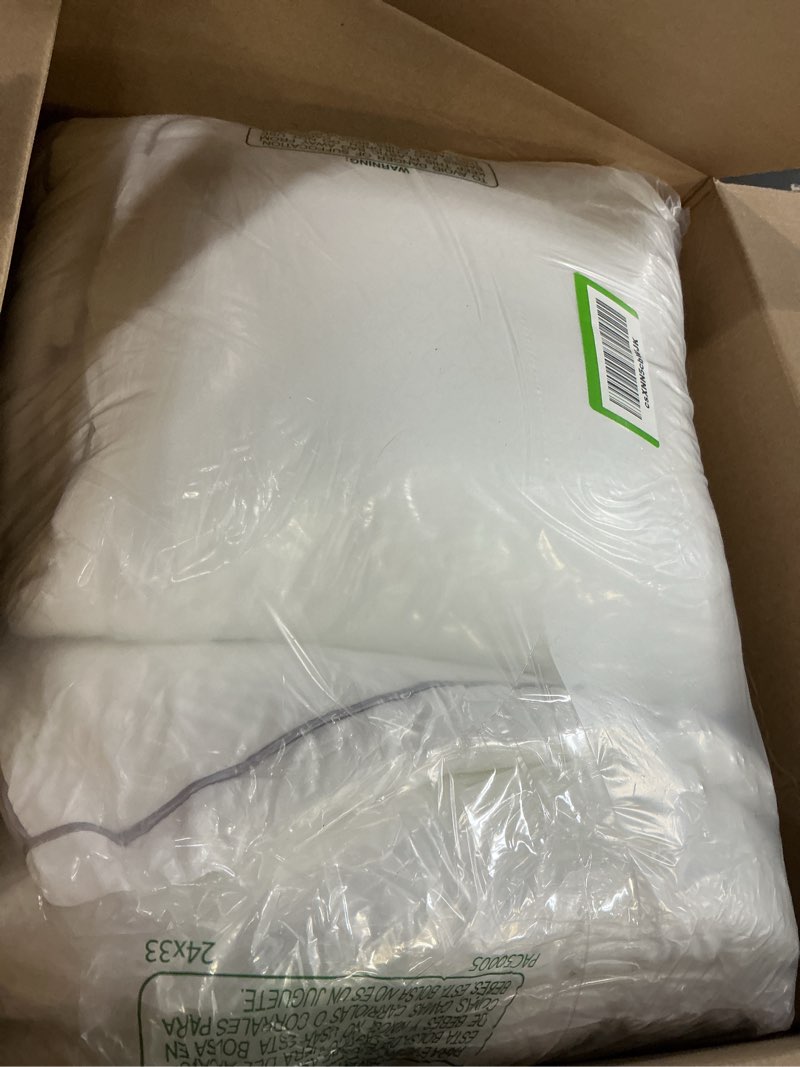 Condition photo showing As Is for sasttie pillows queen size set of 4, bed pillows for side, back, and stomach sleepers - oeko-tex certified supportive down alternative plump filling - hotel quality and machine washable, 4 pack 4 queen