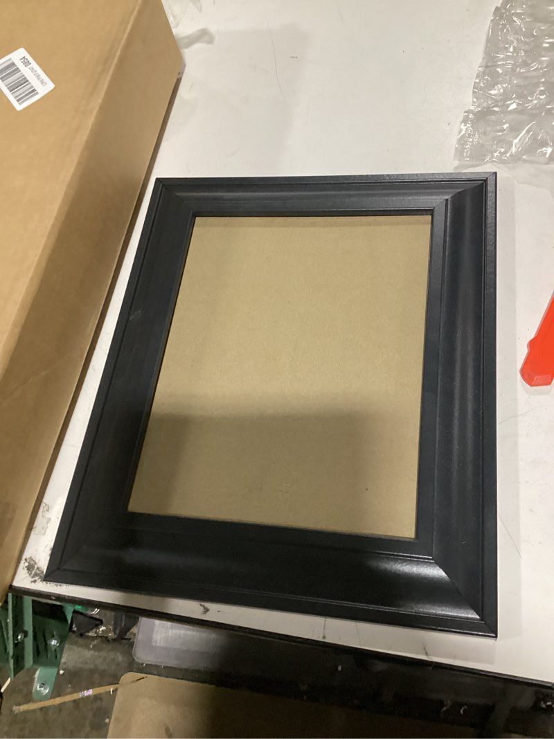 Condition photo showing New/Like New for HAUS AND HUES Solid Oak 4x6 Black Photo Frame for Wall or Tabletop - 4x6 Frame Black, 4 by 6 Picture Frame, Wall Frame 4x6 Frames for Pictures, 4x6 Picture Frame Black Wood (Black Oak Frame)
