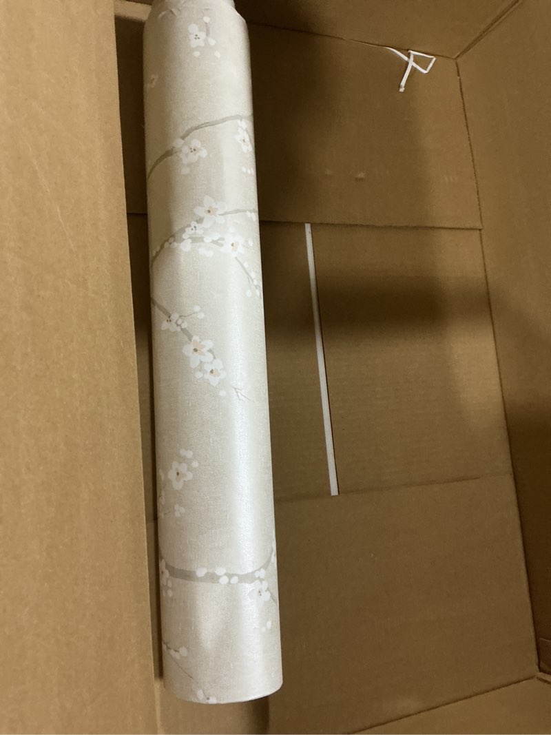 Condition photo showing As Is for RoomMates RMK11271WP Pearl Cherry Blossom Peel and Stick Wallpaper