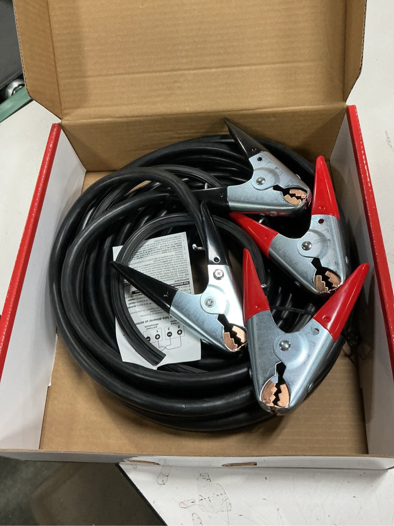 Condition photo showing New/Like New for Southwire Road Power Commercial-Duty Booster Cable - Heavy Duty Design - Top & Side Post Compatible 