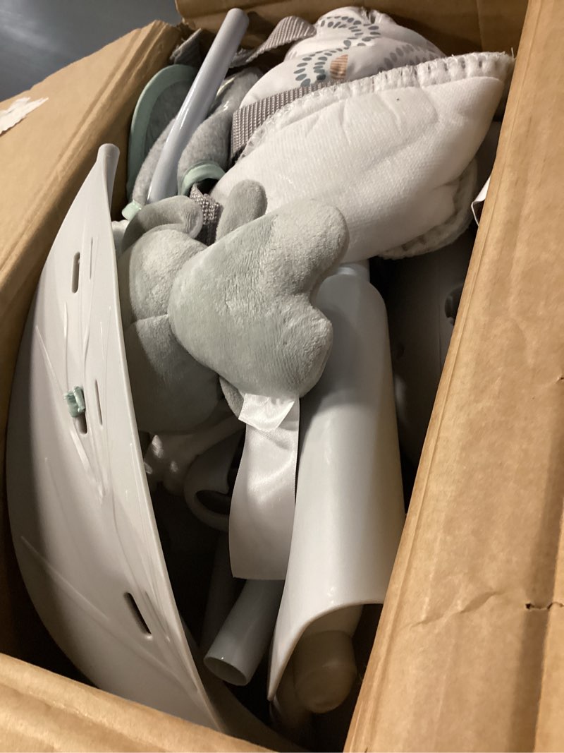 Condition photo showing As Is for ingenuity convertme 2-in-1 compact portable automatic baby swing & infant seat, battery-saving vibrations, nature sounds, 0-9 months 6-20 lbs (swell)