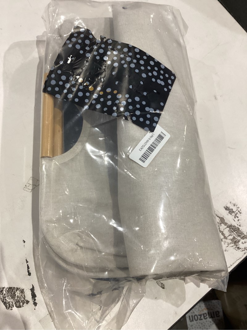 Condition photo showing As Is for STORAGE MANIAC 2-Pack Large Laundry Hamper, 100L (26.4 Gal) Collapsible Laundry Basket with Bamboo Handles, Freestanding Waterproof Clothes Hamper for Bedroom, Dorm, Towels, Toys, Black+White Black+White 100L x 2