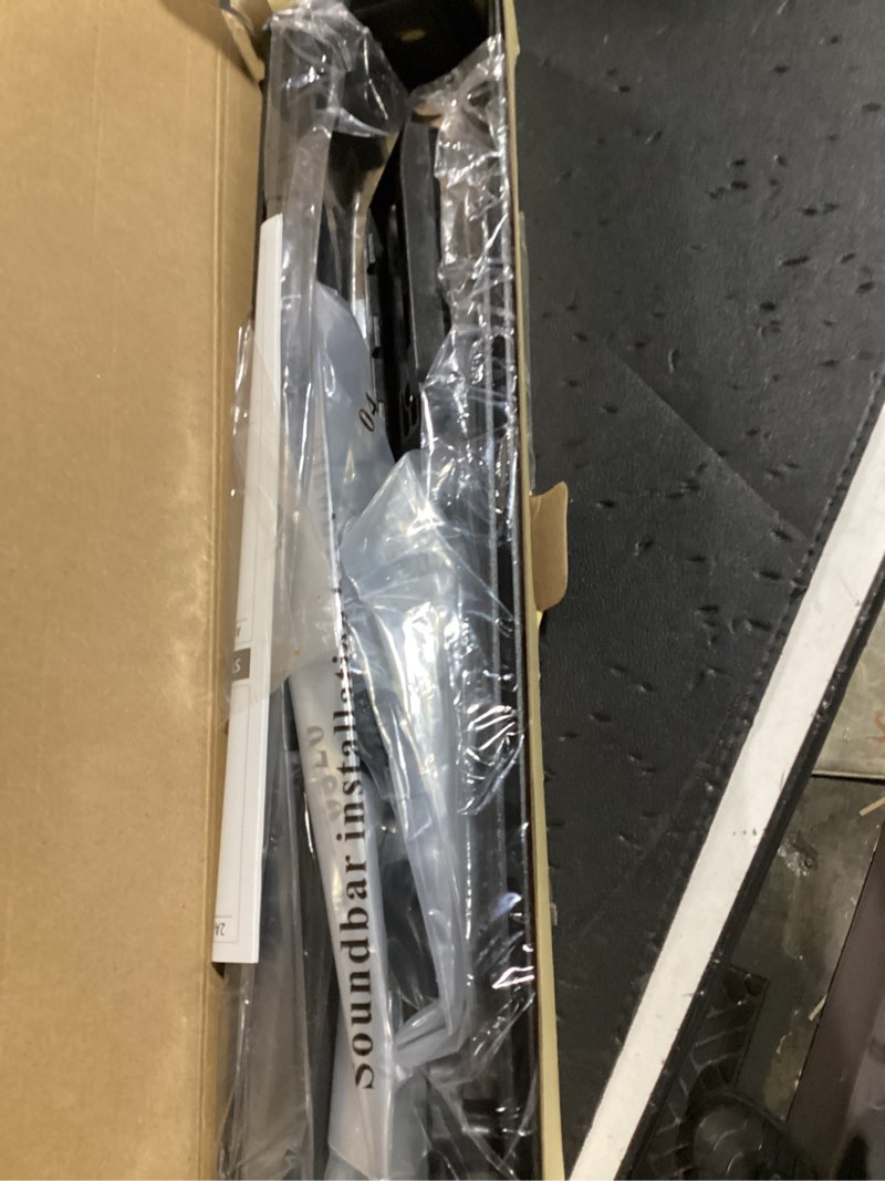 Condition photo showing Good Condition for sound bar mounts unter tv or above tv, height & depth adjustable soundbar mount?with detachable extension arms and l-brackets