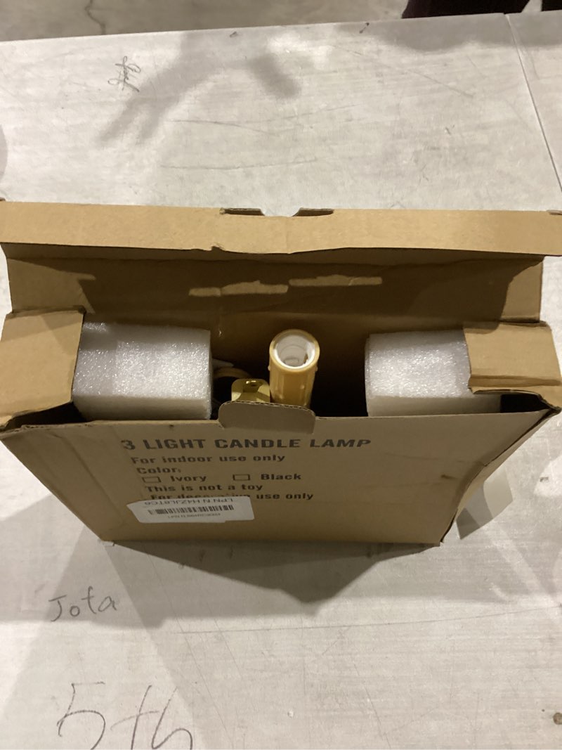 Condition photo showing New/Like New for 3 Light Christmas Window Candles, Electric Window Candle Lamp Lights Plug in Christmas Candle Lamp with 4 C7 Clear Bulbs (1 Spare Bulbs), Ivory Bases Plug in Candle for Decorations Yellow?3 Lights5W?