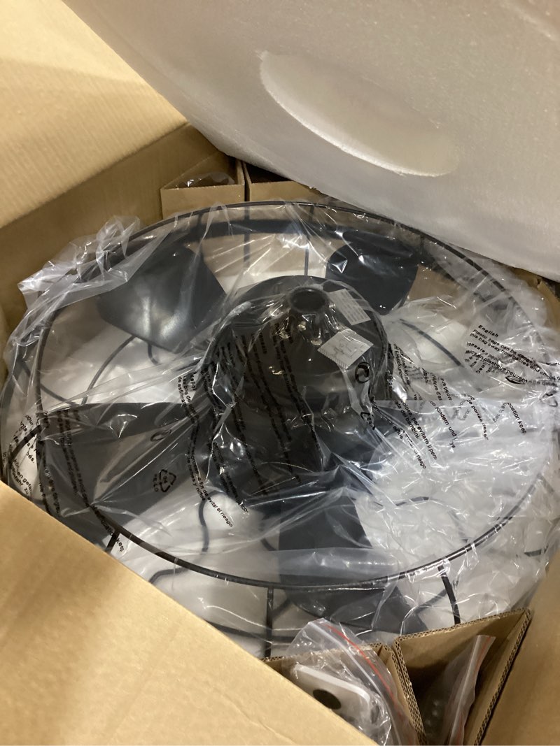 Condition photo showing Good Condition for ahawill 21 inch outdoor ceiling fan with lights - ip65 waterproof gazebo/porch fan, 6 speeds, dimmable 3 color, hanging hook plug in fan for patio, pergola, canopy