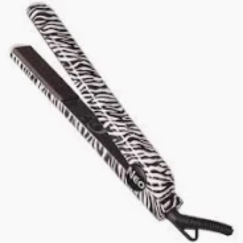 hair straightener - pro flat iron straighteners with 1 inch ion ceramic plates - adjustable temperature suitable for all hair types makes hair shiny & silky heats up fast dual voltage (poka dots) new