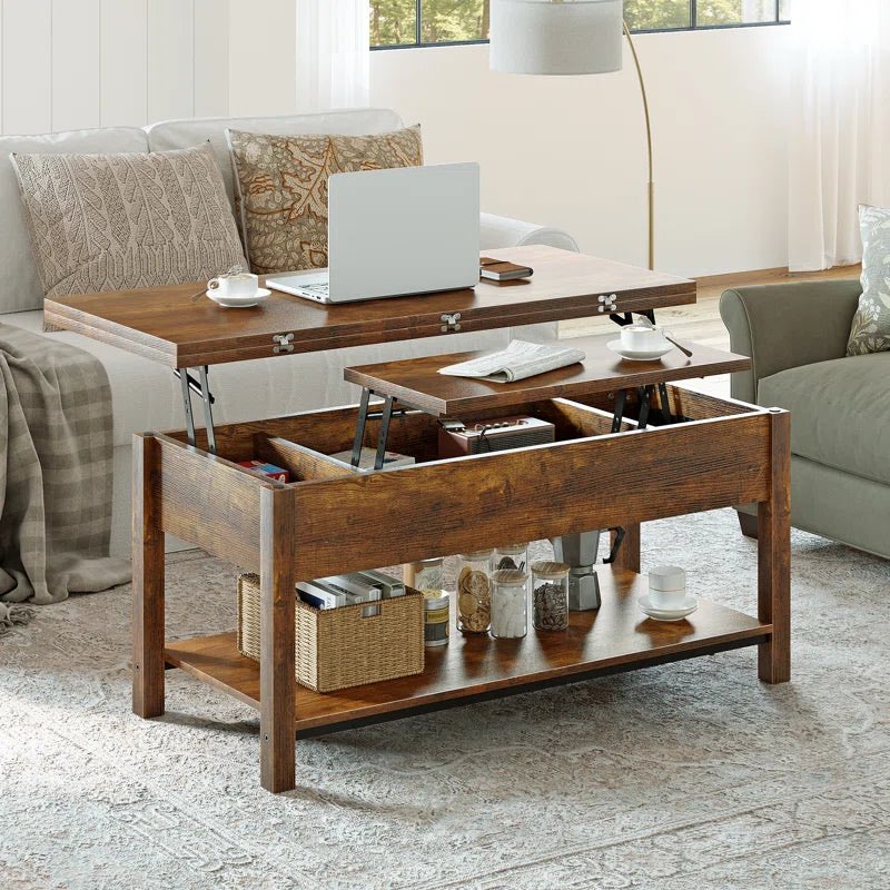 torron 4-in-1 multi-fuction lift top coffee table with storage