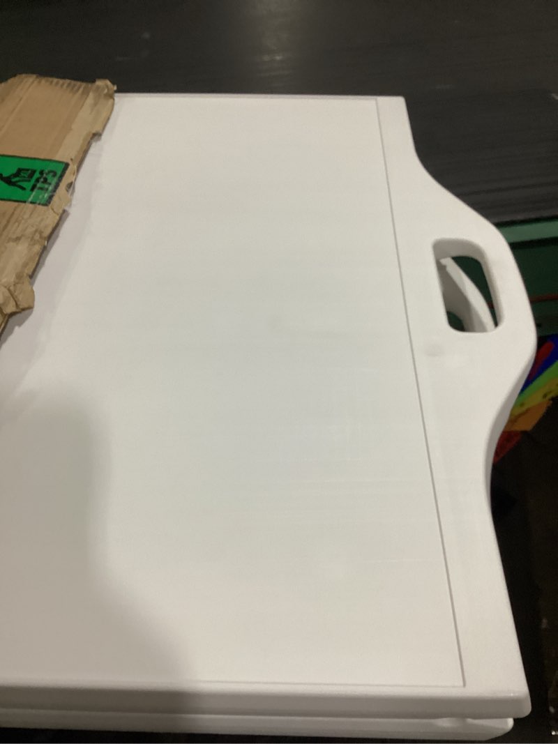 Condition photo showing Good Condition for m&t displays street signpro board, white 24x36 inch weatherproof sandwich board a-frame sidewalk cur