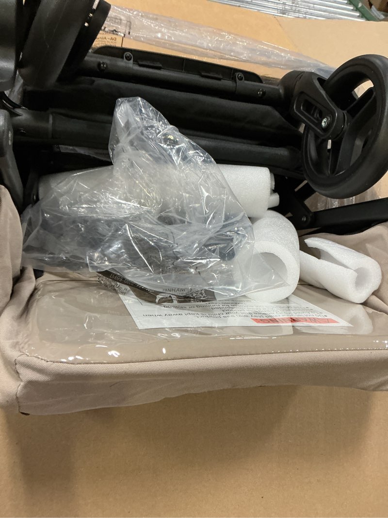 Condition photo showing Good Condition for mamazing ultra air lightweight baby travel stroller with carbon fiber frame, compact & airplane-friendly, one-handed fold, 11.6 lbs, perfect for toddlers, simply taupe simply taupe, no organizer & cushion