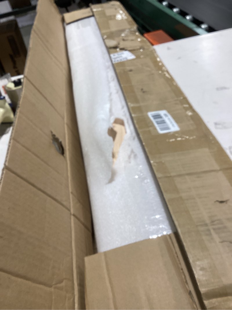 Condition photo showing Good Condition for 2 pcs 3.5 x 48 inch solid red oak stair newel post with a single groove notched wood balusters for staircase interior railing newels for stair handrails 2 red oak