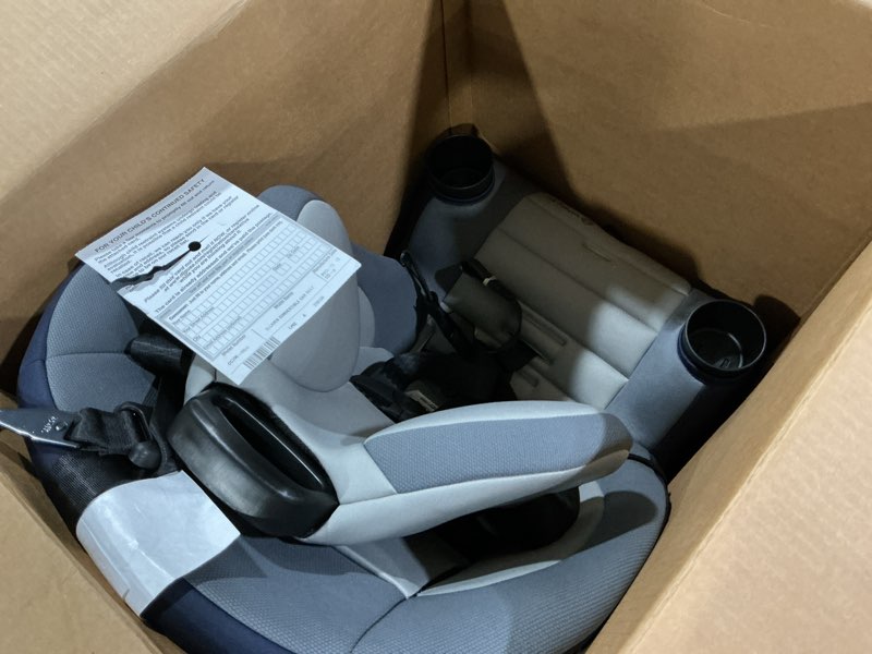 Condition photo showing Good Condition for safety 1st ellaris 3-in-1 convertible car seat, slim fit design, rear & forward-facing, 5-position headrest, 3-across fit, travel-friendly with machine-washable seat pad, london blue