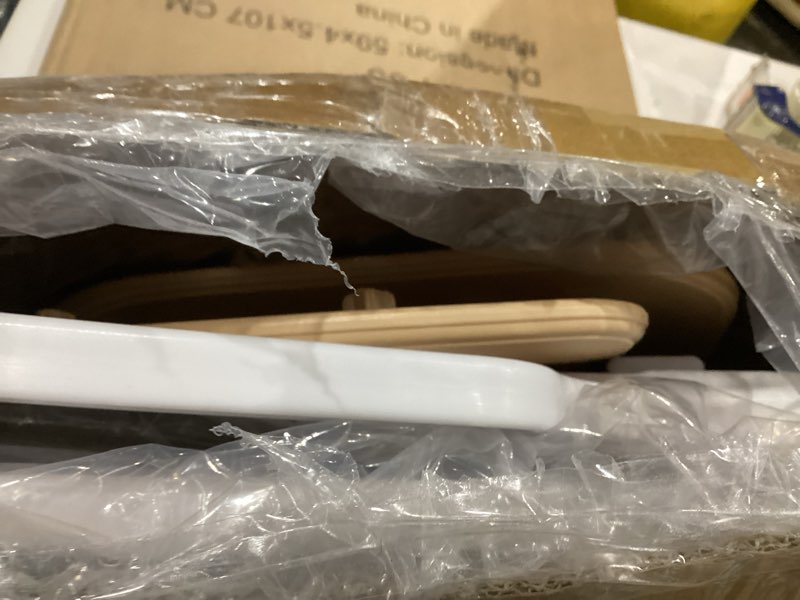 Condition photo showing As Is for FUNLIO Adjustable Kids Chair (1pc), 3 Level Height Adjustable Toddler Chair for Ages 3-8, Sturdy Child Chairs with Maximum Bearing 220lbs, for Classrooms/Daycares/Homes, CPC & CE Approved - Natural 1 pc Natural - 1pc