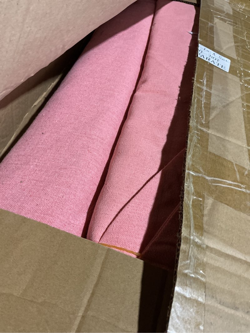 Condition photo showing As Is for Windyun 4 Pack Kids Teepee Tent for Slumber Party with Mattress and Lights, Sleepover Tents for Girls Boys Indoor Outdoor Cotton Teepee with Airbed Tray Blanket Birthday Party Supplies(Pink)