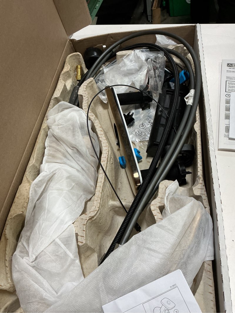 Condition photo showing As Is for Delta Lenta Brushed Gold Touch Kitchen Faucet with Pull Down Sprayer, Modern Single Hole Touch On Kitchen Sink Faucet, Single Handle, Champagne Bronze 19802TZ-CZ-DST