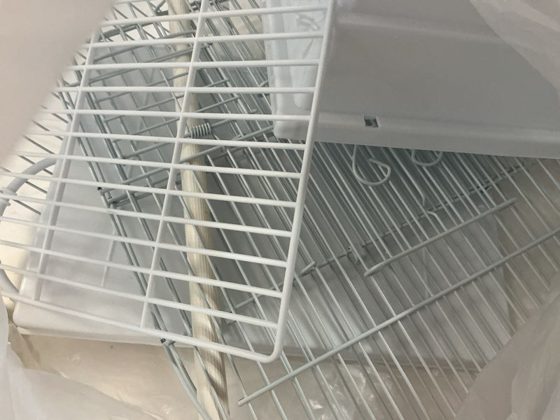 Condition photo showing Good Condition for small bird travel cage - lightweight small birds starter kit with birdcages and accessories great for parakeets lovebirds parrotlets finches canaries 11.8"l x 8.9"w x 15.3"h