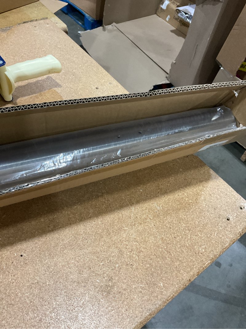 Condition photo showing New/Like New for muzata 3ft pre-drilled stair handrail 2" od round brushed wall mounted handrail stainless steel safety hand rail indoor outdoor stair hand railing wood concrete brick wall, hk27 sl4 3 feet brushed
