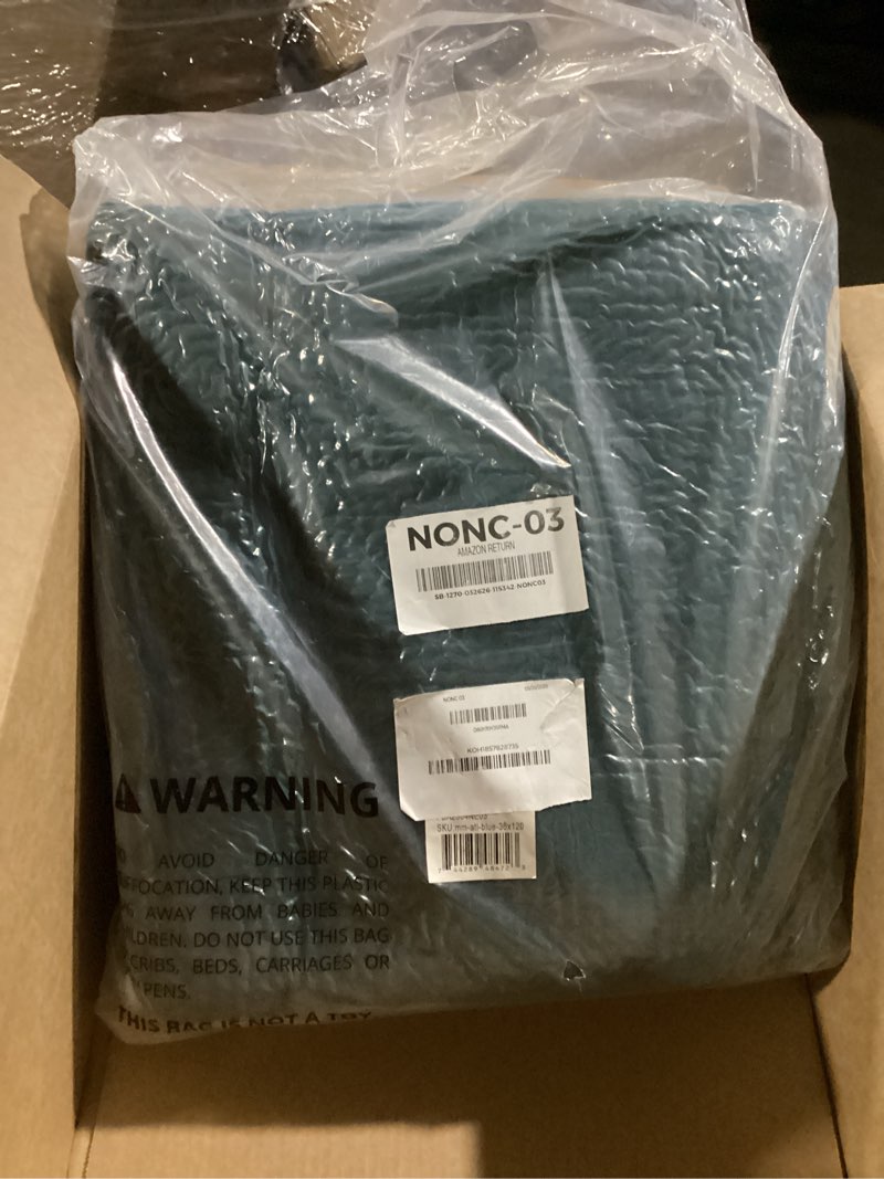 Condition photo showing New/Like New for muddy mat® | super absorbent door mat indoor, microfiber quick dry chenille entryway rug, non-slip front door mat, indoor mats for entryway, machine washable pet rug, atlantic blue 30"x19" atlantic blue 19" x 30"