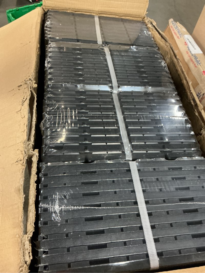 Condition photo showing New/Like New for goovilla plastic interlocking deck tiles, 36 pack balcony flooring, 12"x12" waterproof outdoor flooring all weather use, patio floor decking tiles for porch poolside backyard concrete, dark grey 12"*12" dark gray 36