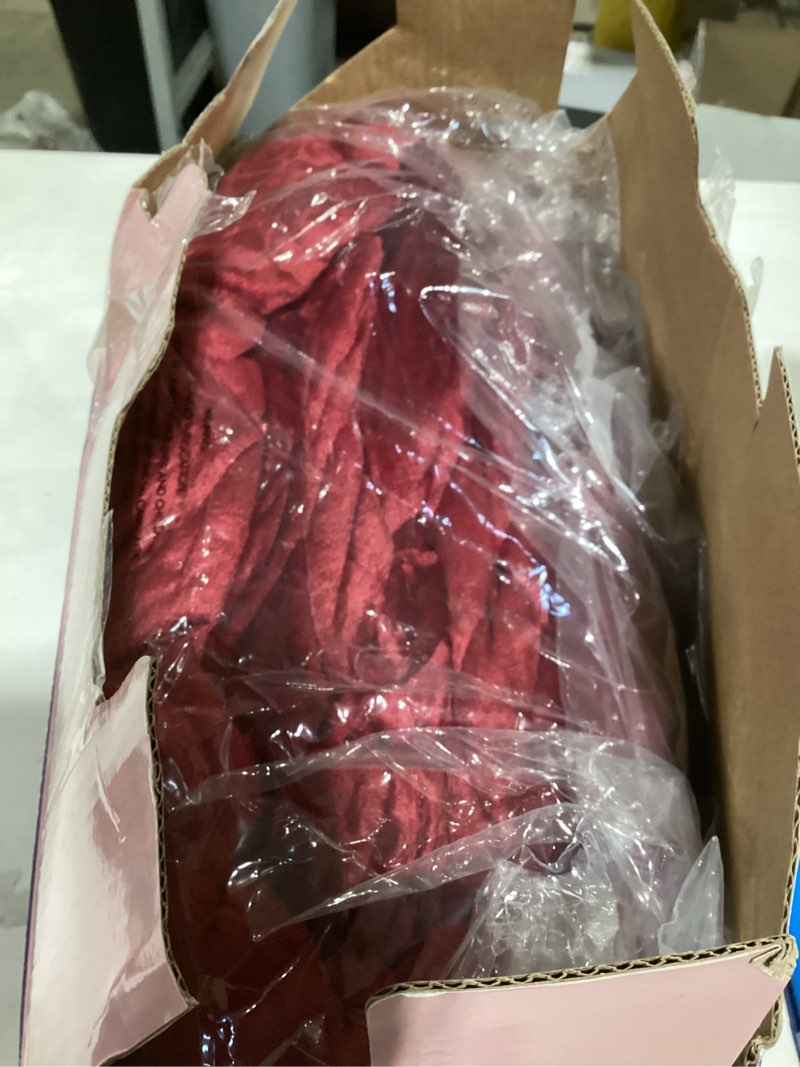 Condition photo showing New/Like New for Electric Heated Blanket Twin 62" x 84" - Soft Cozy Flannel Sherpa Electric Blanket with 5 Heating Levels & 10 Hours Auto Off, Heated Lap Blanket for Office and ETL Certified (Red) 04 - Red Twin - 62" x 84"