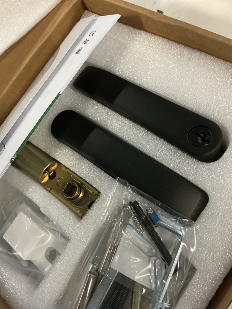 Condition photo showing Good Condition for smart door handle lock with keypad: yamiry fingerprint smart knob - keyless entry digital lock for front door - deadbolt with app - generate passcode remotely - diy installation
