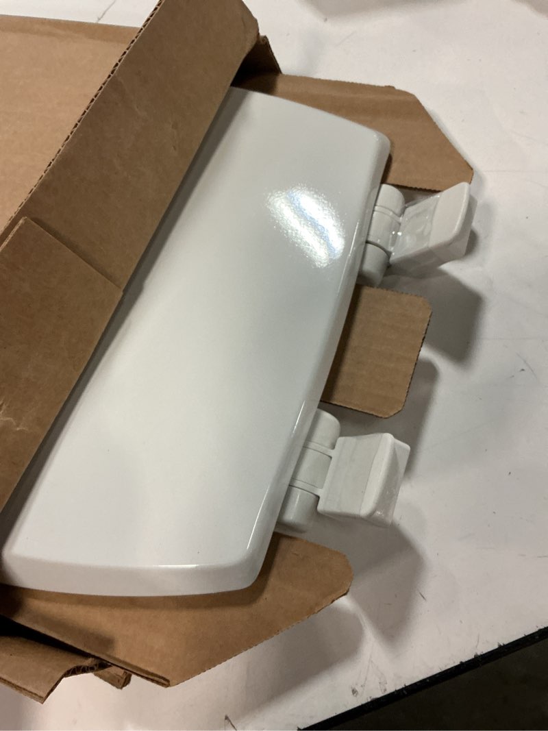 Condition photo showing Good Condition for mayfair cassel slow close toilet seat, easy clean, non slip premium wood seat, easy install, made in usa, elongated, white elongated 1 - toilet seat