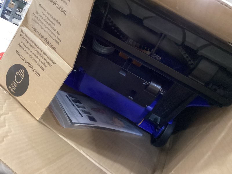 Condition photo showing Good Condition for eureka lightweight powerful upright vacuum cleaner for carpet and hard floor, powerspeed, new model,blue,black/new model