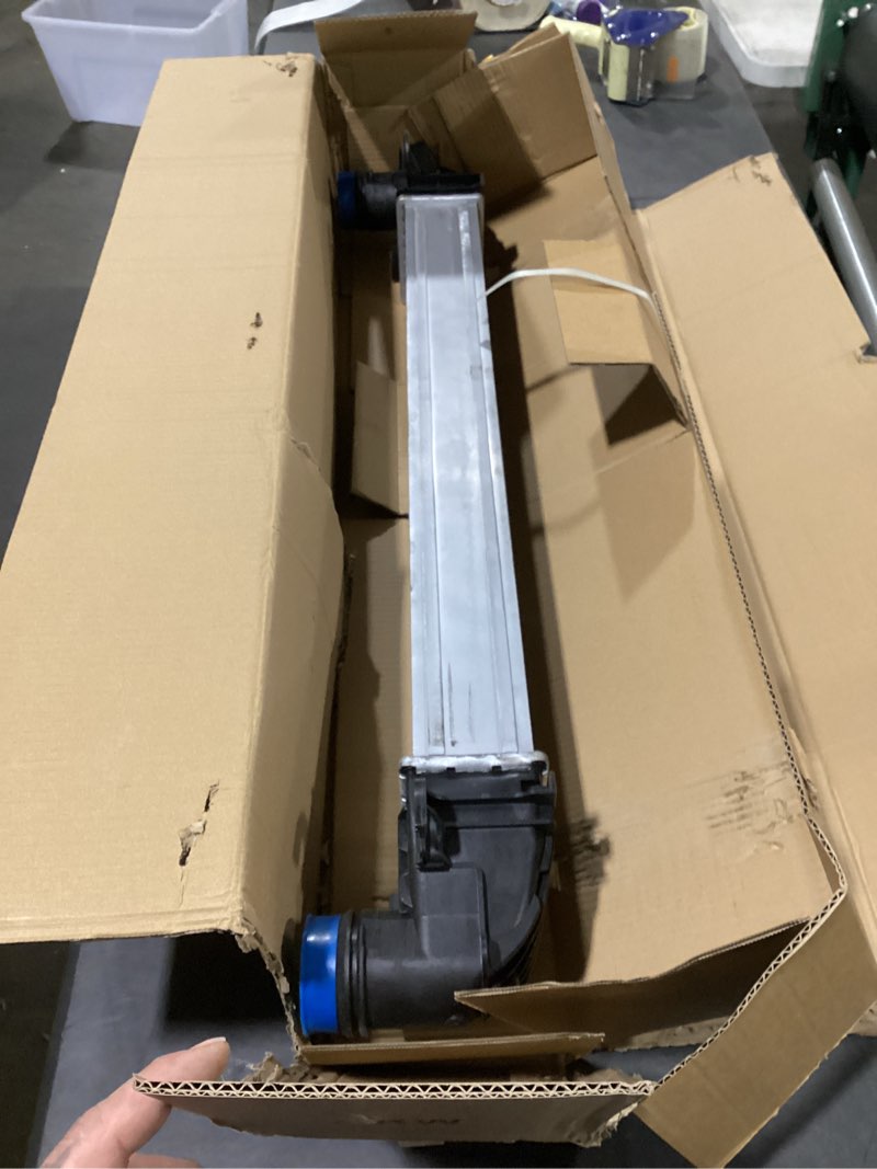 Condition photo showing As Is for secosautoparts aluminum, 1.5l engine intercooler turbo cooler, fit for chevrolet equinox 2018-2022, fit for gmc terrain 2018-2022, replace# gm3012116 84454110