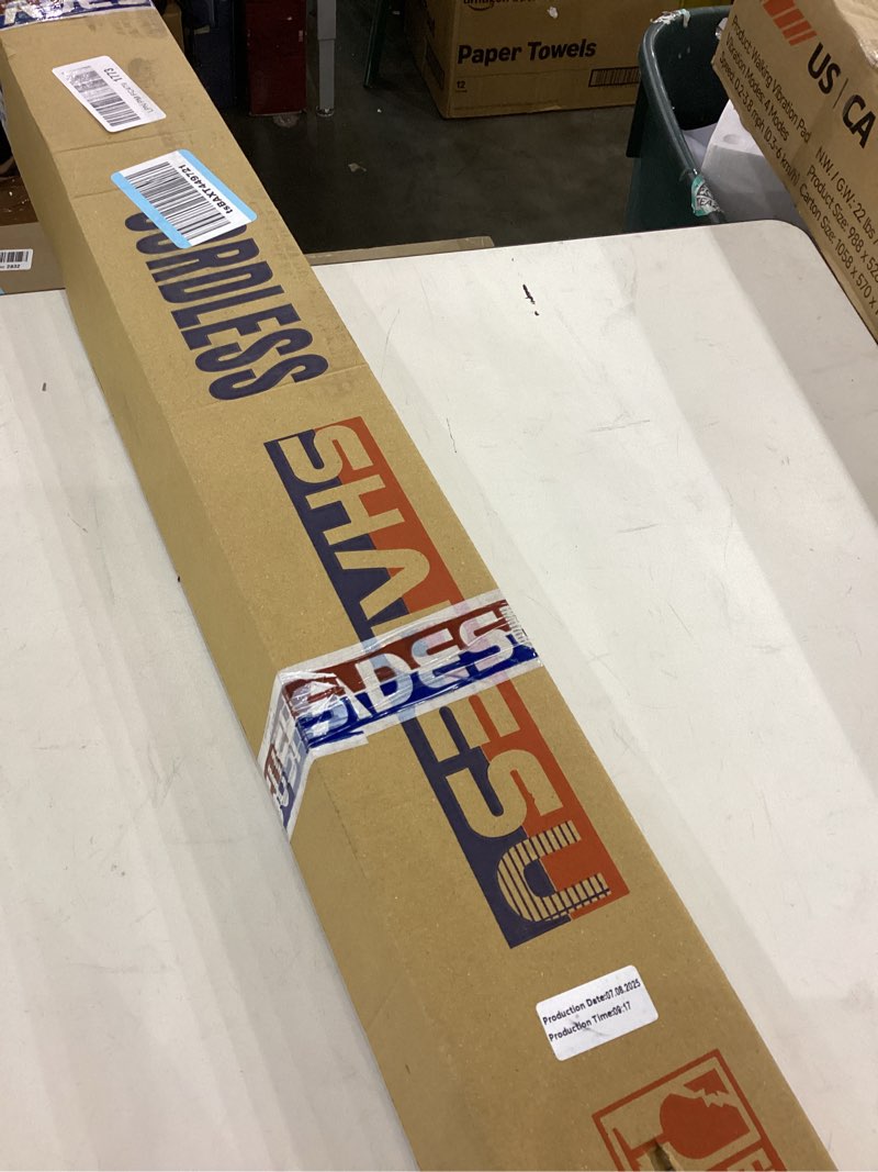 Shadesu Cordless Zebra Blinds for Windows, 35.5" W x 72" H, Grey, Dual Layer Free-Stop Zebra Shades,